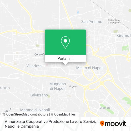 Mappa Annunziata Cooperative Produzione Lavoro Servizi