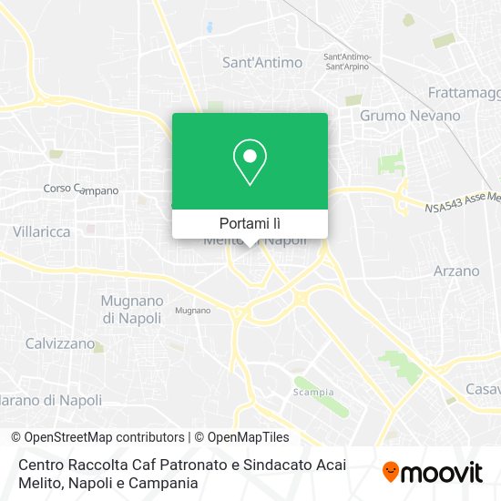 Mappa Centro Raccolta Caf Patronato e Sindacato Acai Melito