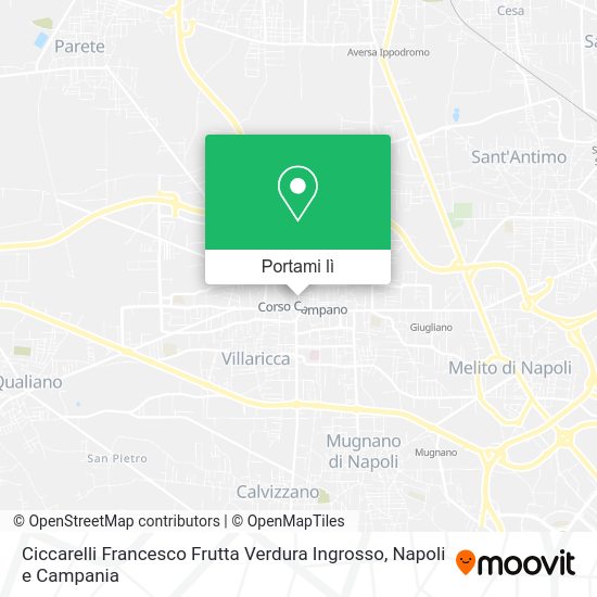 Mappa Ciccarelli Francesco Frutta Verdura Ingrosso