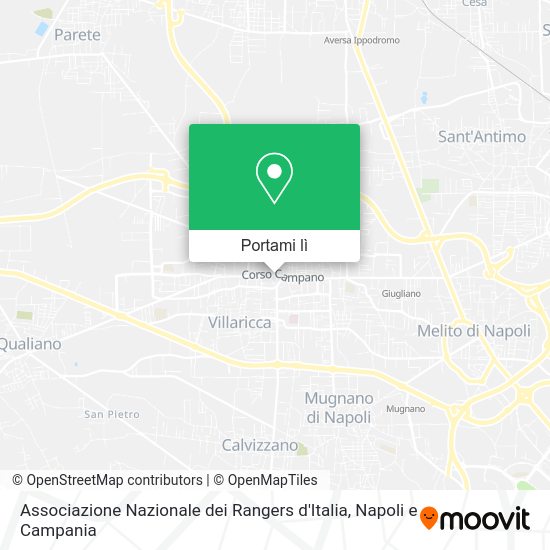 Mappa Associazione Nazionale dei Rangers d'Italia