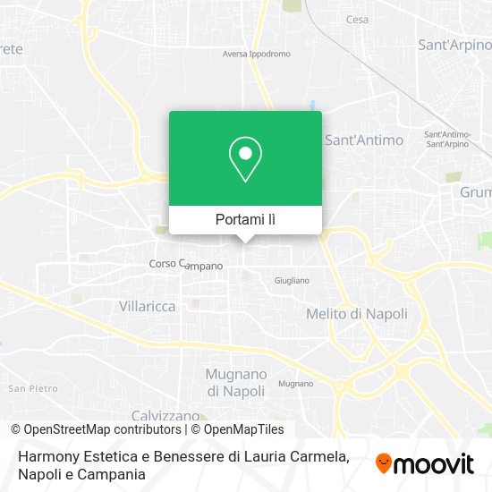 Mappa Harmony Estetica e Benessere di Lauria Carmela