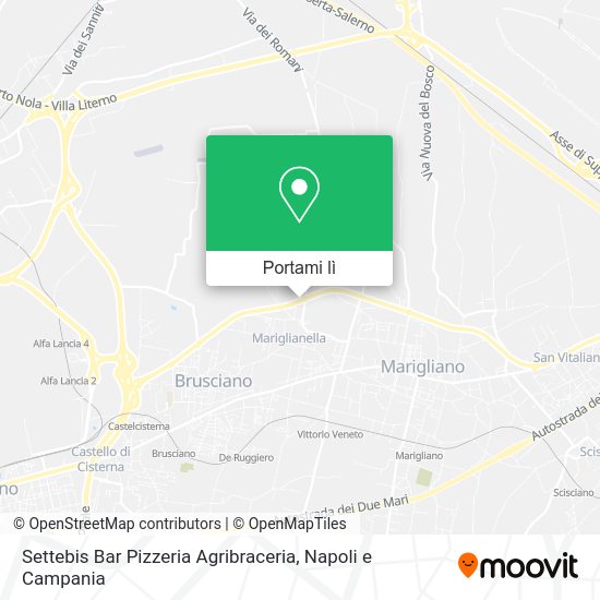 Mappa Settebis Bar Pizzeria Agribraceria