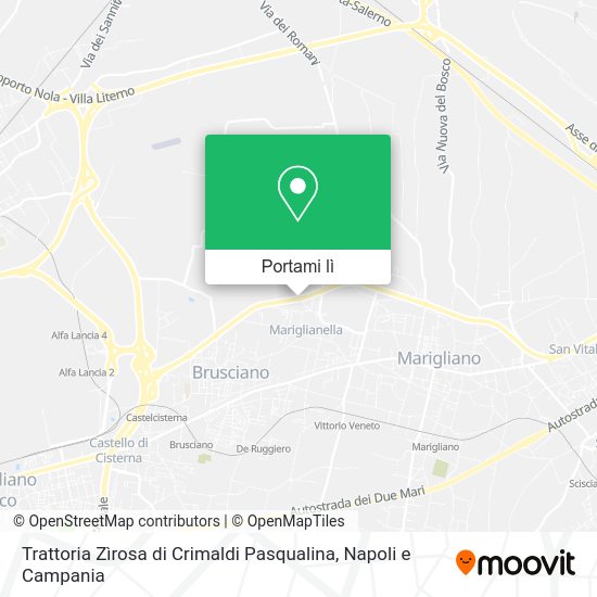 Mappa Trattoria Zìrosa di Crimaldi Pasqualina