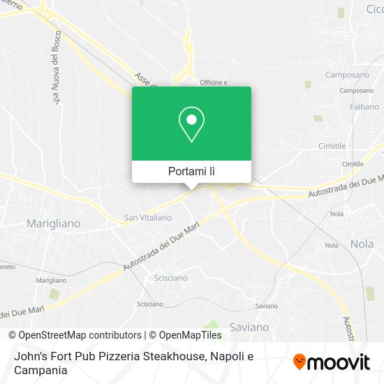 Mappa John's Fort Pub Pizzeria Steakhouse