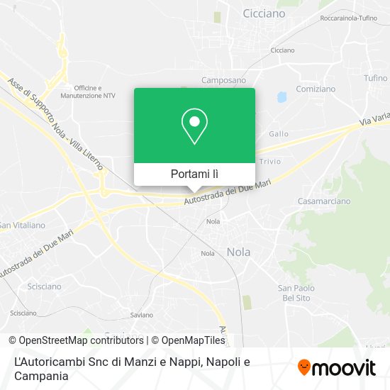 Mappa L'Autoricambi Snc di Manzi e Nappi