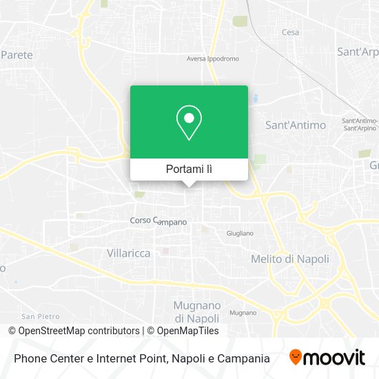 Mappa Phone Center e Internet Point