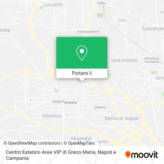 Mappa Centro Estetico Area VIP di Greco Maria