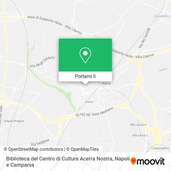 Mappa Biblioteca del Centro di Cultura Acerra Nostra