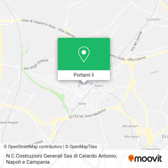 Mappa N.C.Costruzioni Generali Sas di Celardo Antonio