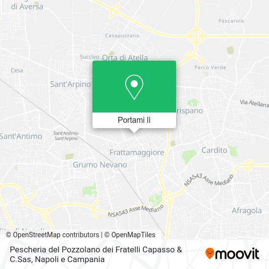Mappa Pescheria del Pozzolano dei Fratelli Capasso & C.Sas