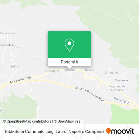 Mappa Biblioteca Comunale Luigi Lauro
