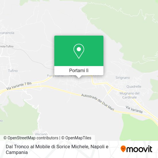 Mappa Dal Tronco al Mobile di Sorice Michele