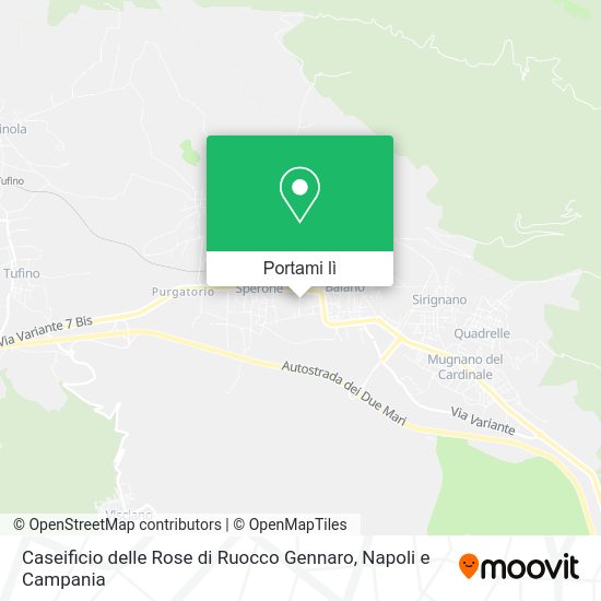 Mappa Caseificio delle Rose di Ruocco Gennaro