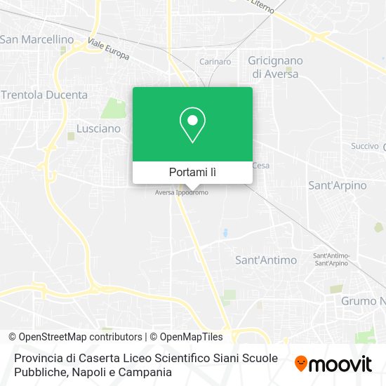 Mappa Provincia di Caserta Liceo Scientifico Siani Scuole Pubbliche