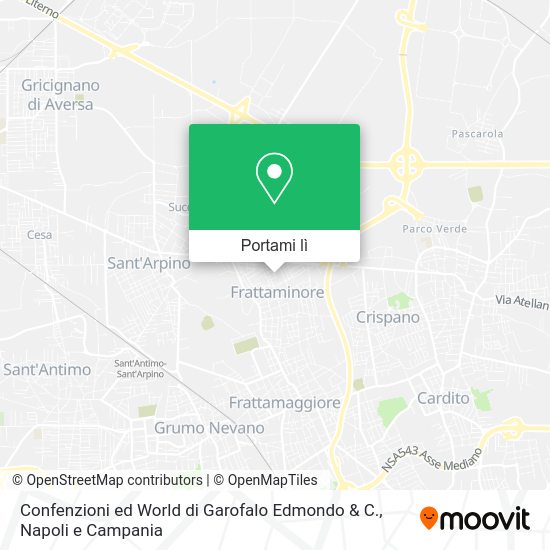 Mappa Confenzioni ed World di Garofalo Edmondo & C.