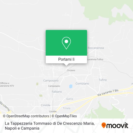 Mappa La Tappezzeria Tommaso di De Crescenzo Maria