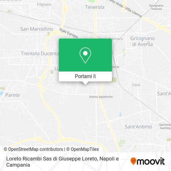 Mappa Loreto Ricambi Sas di Giuseppe Loreto