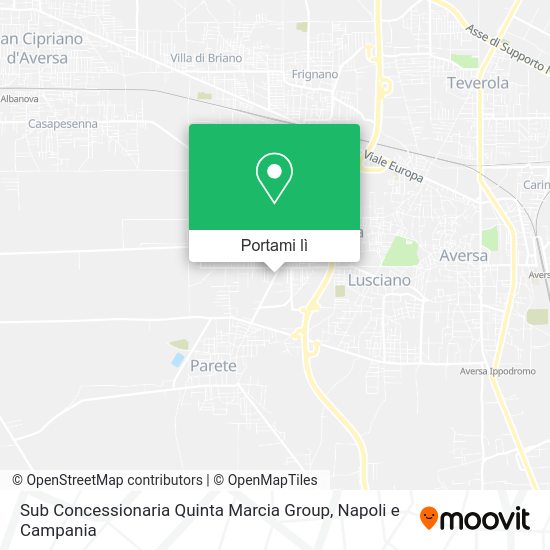 Mappa Sub Concessionaria Quinta Marcia Group