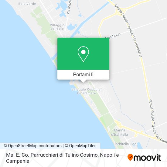 Mappa Ma. E. Co. Parrucchieri di Tulino Cosimo