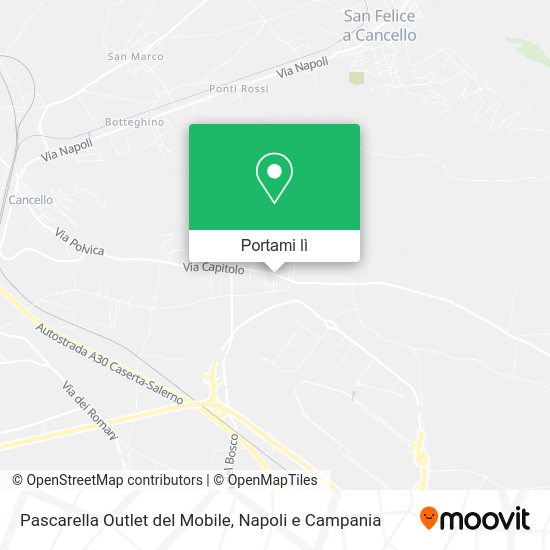 Mappa Pascarella Outlet del Mobile