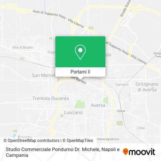 Mappa Studio Commerciale Pondurno Dr. Michele
