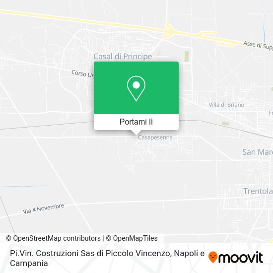 Mappa Pi.Vin. Costruzioni Sas di Piccolo Vincenzo