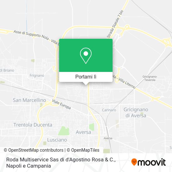 Mappa Roda Multiservice Sas di d'Agostino Rosa & C.
