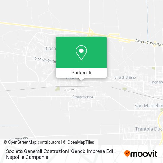 Mappa Società Generali Costruzioni 'Gencò Imprese Edili