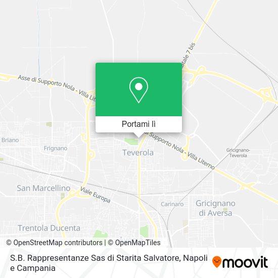 Mappa S.B. Rappresentanze Sas di Starita Salvatore