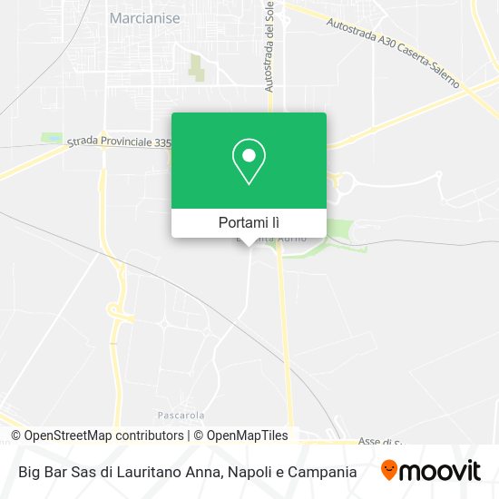 Mappa Big Bar Sas di Lauritano Anna