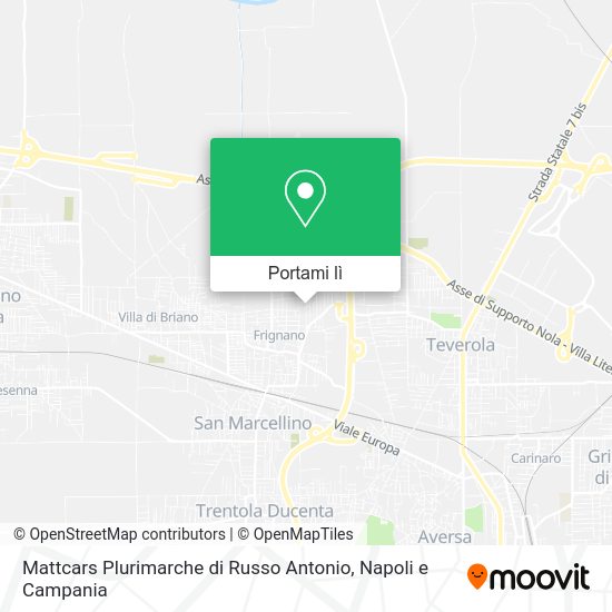 Mappa Mattcars Plurimarche di Russo Antonio