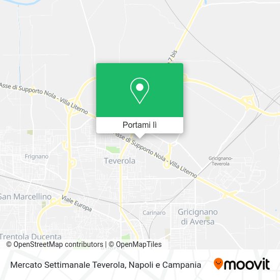 Mappa Mercato Settimanale Teverola