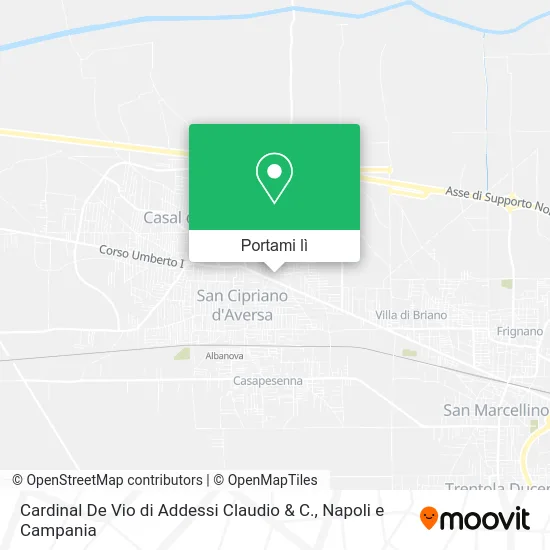 Mappa Cardinal De Vio di Addessi Claudio & C.