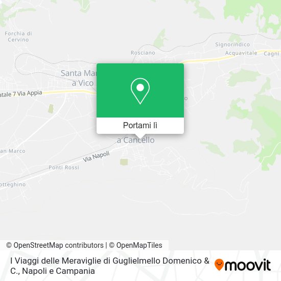 Mappa I Viaggi delle Meraviglie di Guglielmello Domenico & C.