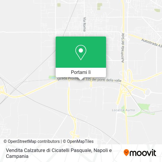 Mappa Vendita Calzature di Cicatelli Pasquale