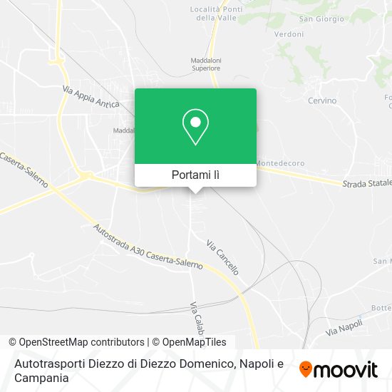 Mappa Autotrasporti Diezzo di Diezzo Domenico