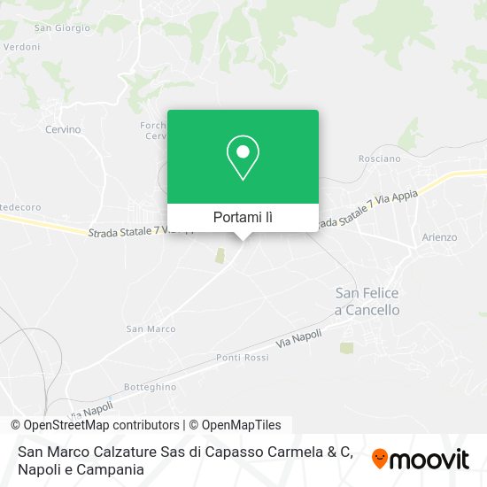Mappa San Marco Calzature Sas di Capasso Carmela & C