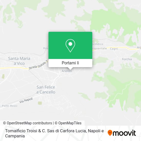 Mappa Tomaificio Troisi & C. Sas di Carfora Lucia