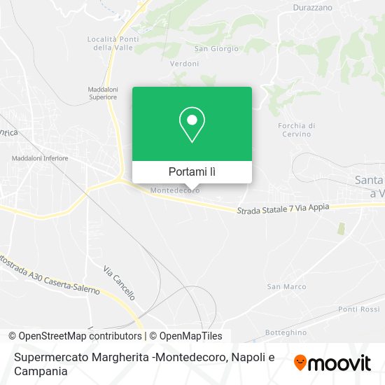 Mappa Supermercato Margherita -Montedecoro