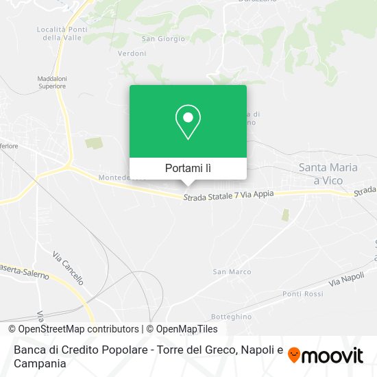 Mappa Banca di Credito Popolare - Torre del Greco