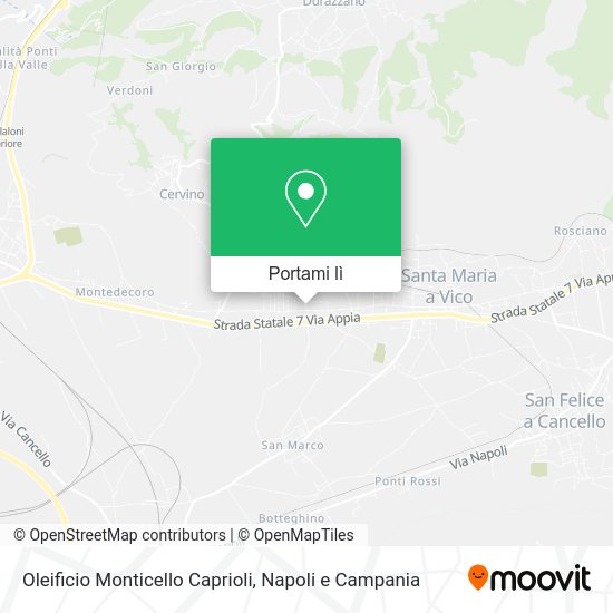 Mappa Oleificio Monticello Caprioli