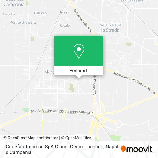 Mappa Cogefarr Impresit SpA Gianni Geom. Giustino