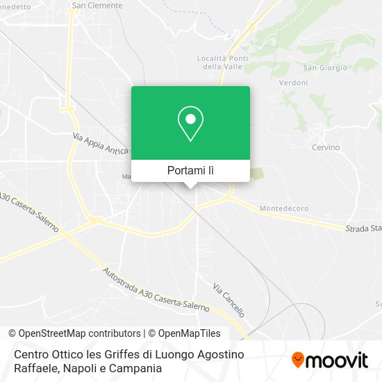 Mappa Centro Ottico les Griffes di Luongo Agostino Raffaele