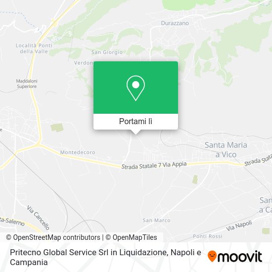Mappa Pritecno Global Service Srl in Liquidazione
