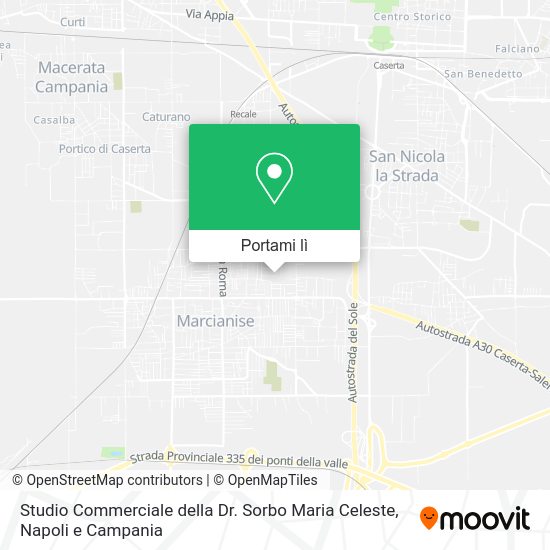 Mappa Studio Commerciale della Dr. Sorbo Maria Celeste