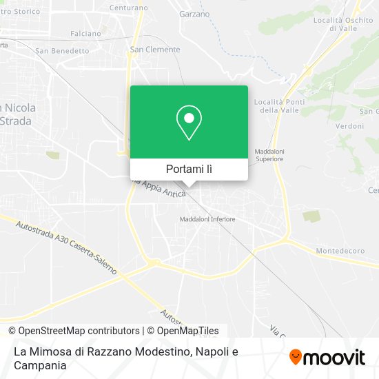 Mappa La Mimosa di Razzano Modestino