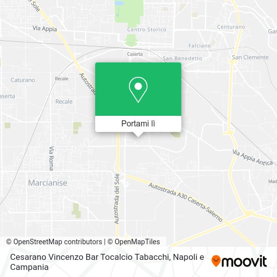 Mappa Cesarano Vincenzo Bar Tocalcio Tabacchi