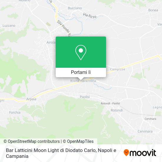 Mappa Bar Latticini Moon Light di Diodato Carlo