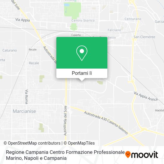 Mappa Regione Campania Centro Formazione Professionale Marino