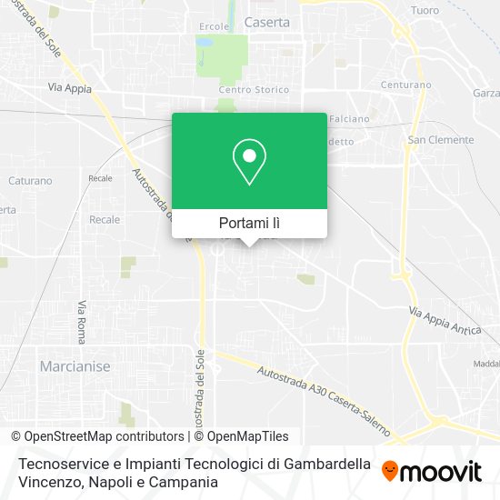 Mappa Tecnoservice e Impianti Tecnologici di Gambardella Vincenzo